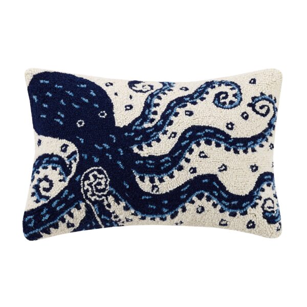 Peking Handicraft - Navy Octopus Hook Pillow