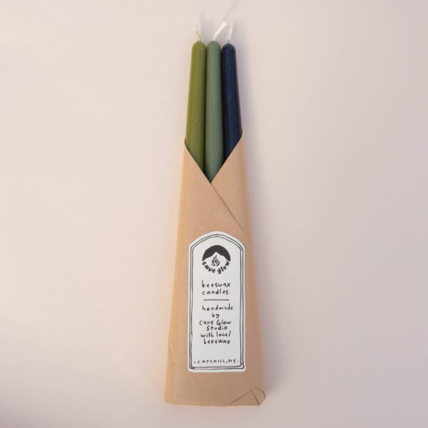 Cave Glow Studio - Dusk Beeswax Taper-Set of 3