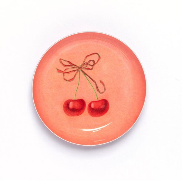 Roomytown Inc - Enamel Printed Tray - Cherries