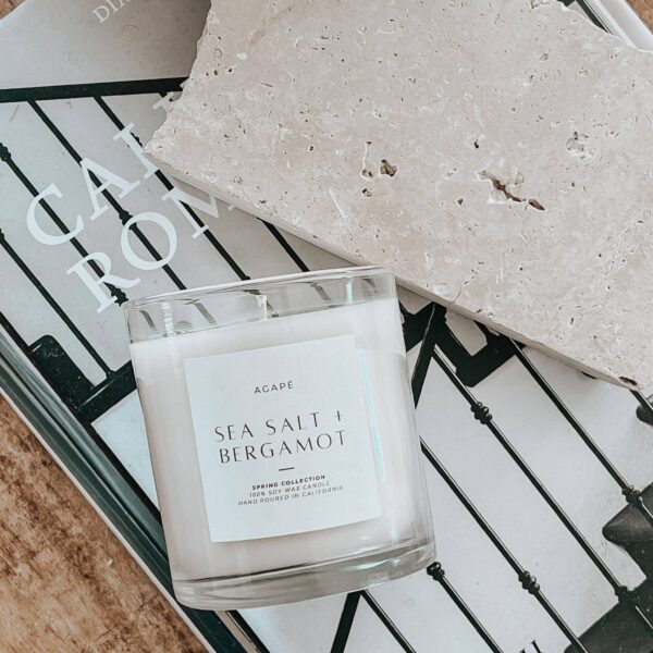 Agapé Candles - SEA SALT + BERGAMOT CANDLE