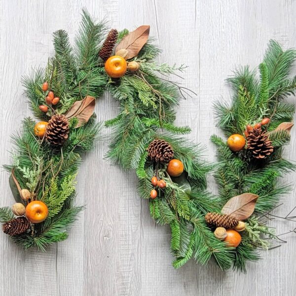 ES Essentials - Artificial Fall Pine Garland Mixed