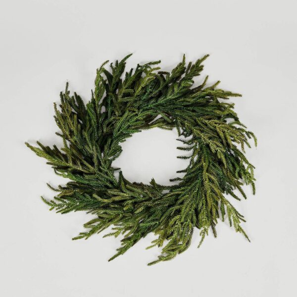 Afloral - Afloral Real Touch Norfolk Pine Wreath - 24"