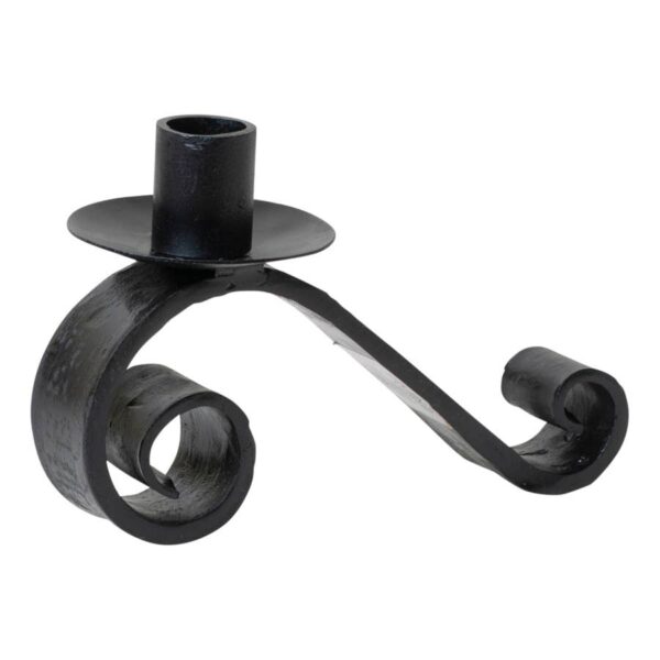 Irvin's Tinware - Wrought Iron Curled Candle Holder