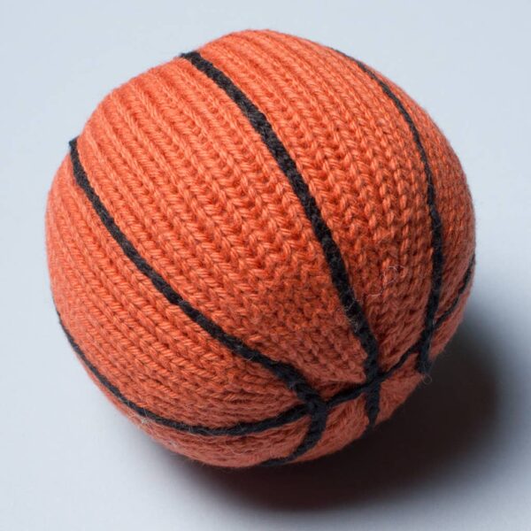 Estella - Organic Baby Toy - Basketball Rattle (Handmade)