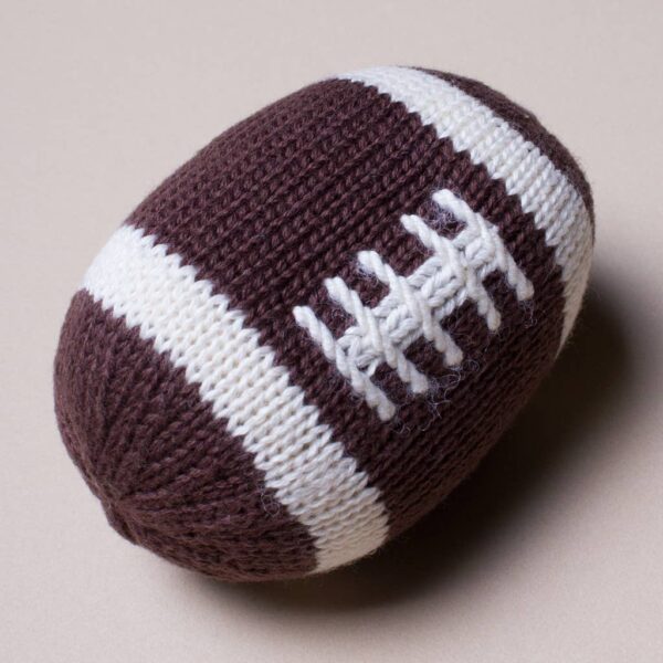 Estella - Organic Baby Toy - Football Rattle (Handmade)