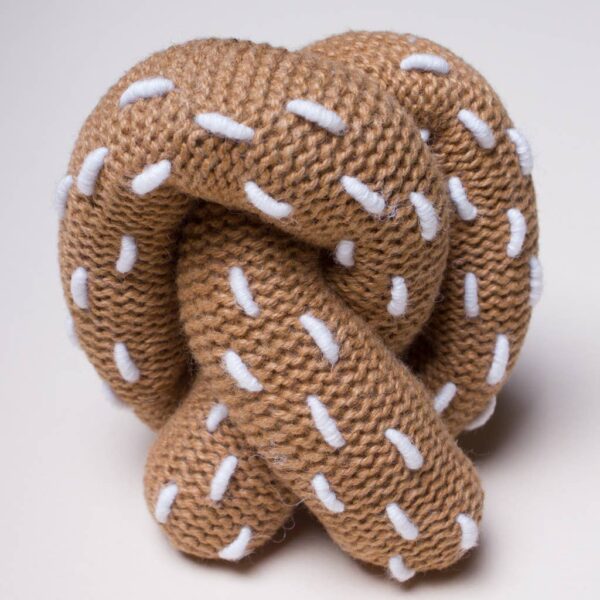 Estella - Organic Baby Toy - Pretzel Rattle (Handmade)