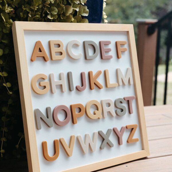 Brooklyn Neutral - Silicone Alphabet Magnets