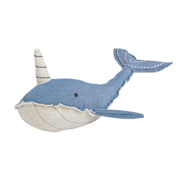 Crane Baby - Caspian Narwhal Plush Toy