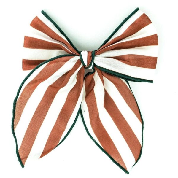 Fable Bow-Mid Size - Stripes Atlas + Tierra