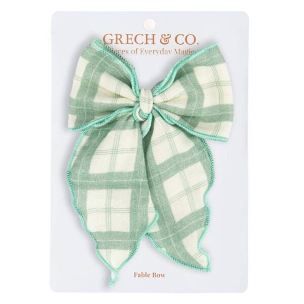 Fable Bow | Mid Size - Fern Plaid