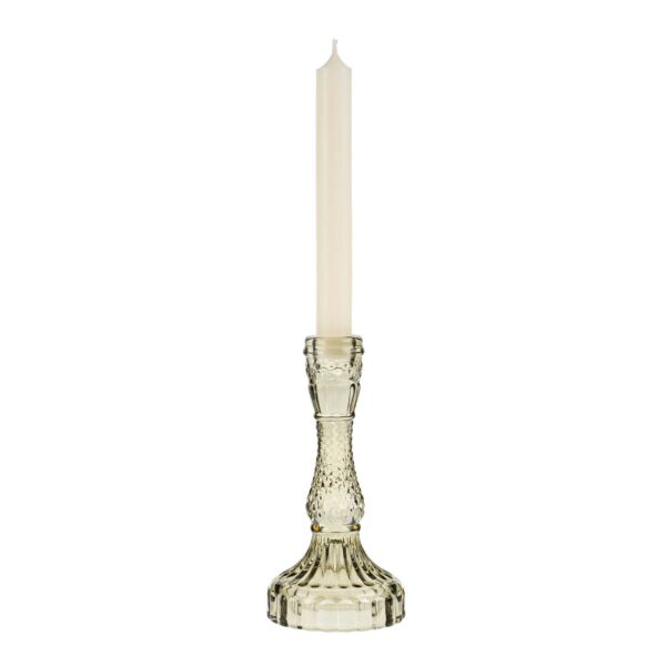 Palazzo Glass Candle Holder L, Moss