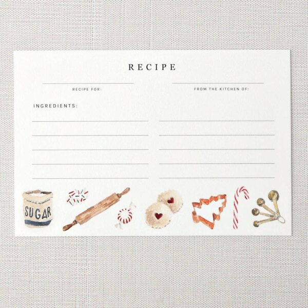 emily lex studio - Christmas baking recipe cards