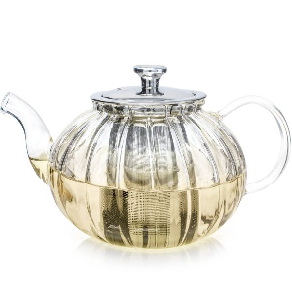 Teabloom Vienna Glass Teapot With Removable Infuser