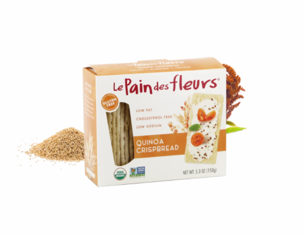 Gourmet Food Solutions, Inc. - Gluten Free Crackers - Quinoa "Le Pain des Fleurs"