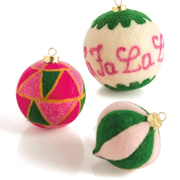 "FA LA LA" ASSORTED ORNAMENTS