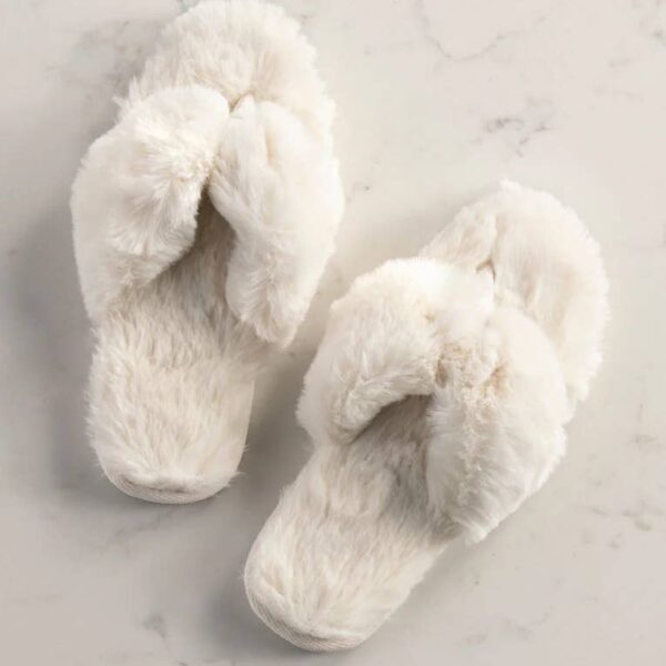 RINA THONG SLIPPERS L/XL, IVORY