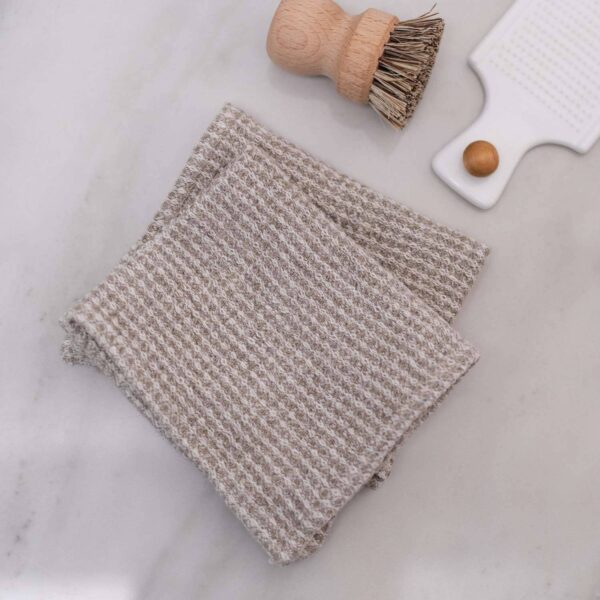 Linen Tales - Natural Linen Waffle Dishcloth Set of 2