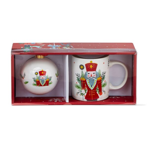 SALE Christmas Nutcracker Mug & Ornament Set - Red Multi