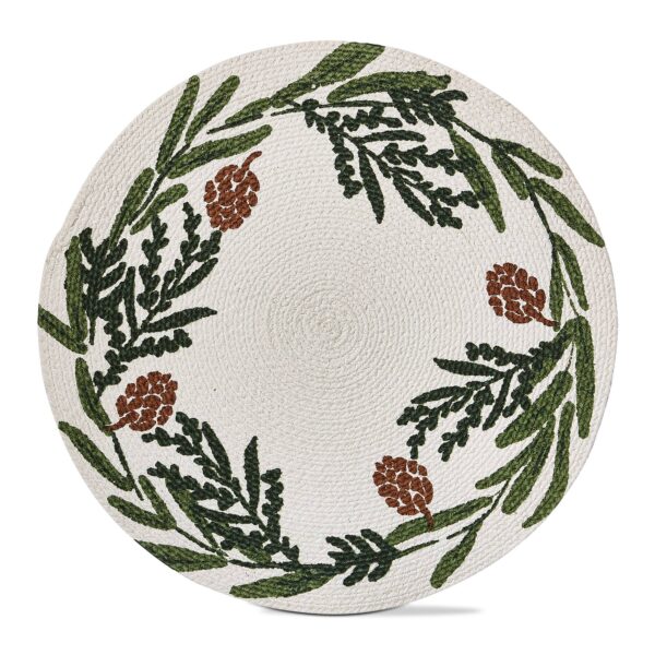 Pinecone Wreath Placemat - Multi