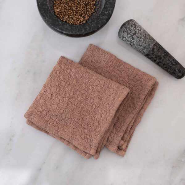 Linen Tales - Cafe Creme Linen Dishcloth Set of 2