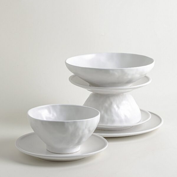 Nendo Stoneware Dinnerware Set - White