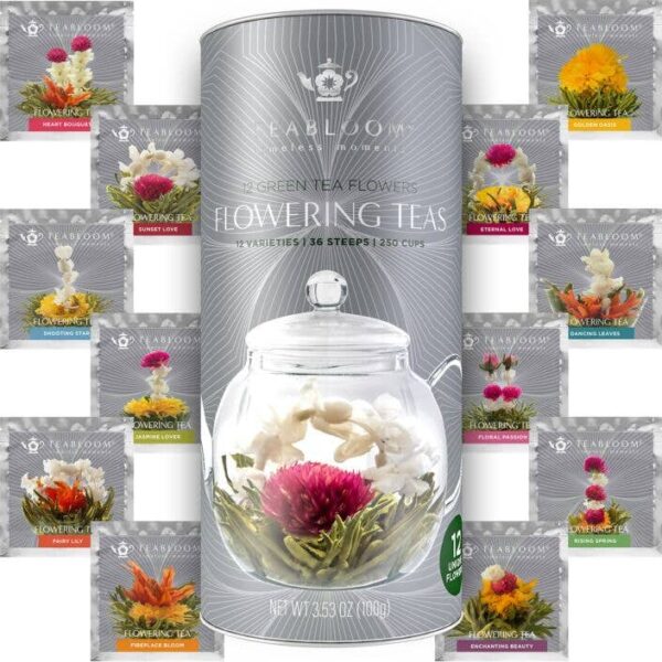 Teabloom Flowering Tea - 12 Unique Varieties