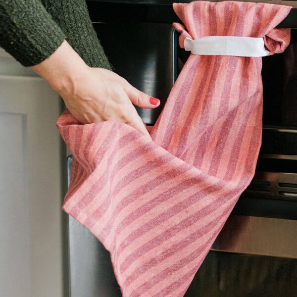 Red Stripe Kitchen Towel