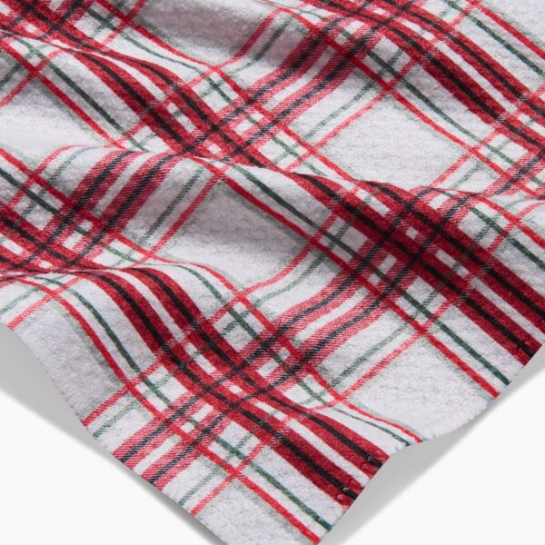 Candy Cane Plaid Bar Towel