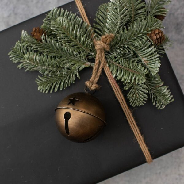 3.5" BRONZE KIRA BELL ORNAMENT