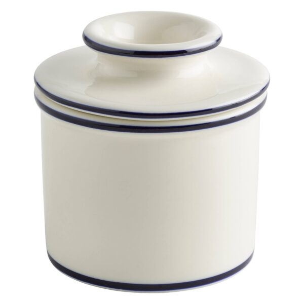 The Original Butter Bell® Crock - Le Bistro Blue Trim