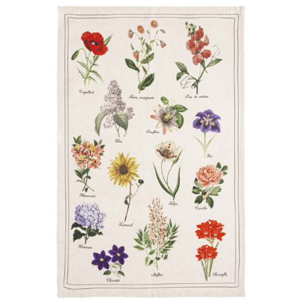 The French Farm - Coucke Herbarium Tea Towel (54% cotton - 46% linen)