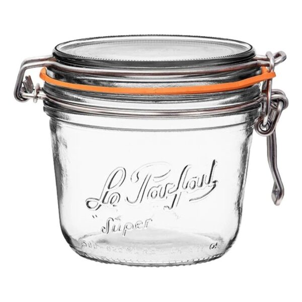 Le Parfait - 500ml Tapered French Glass Preserving Jar W Airtight Rubber