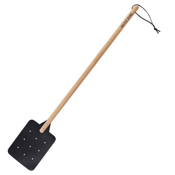 Wood + Leather Fly Swatter - Natural