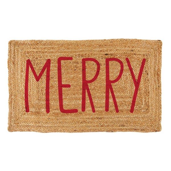 Face to Face Jute Doormat - Merry