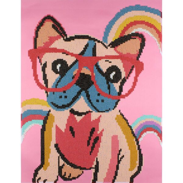 Cool Pop Puppy Diamond Painting Kit: 01 Multi