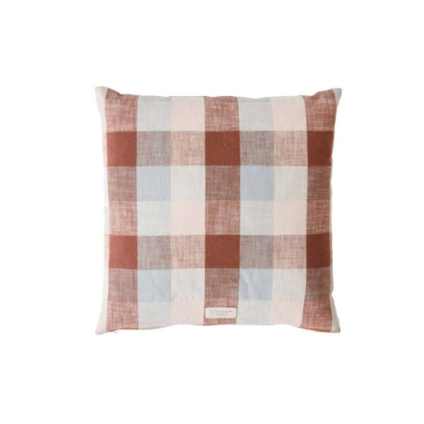 OYOY LIVING DESIGN - Kyoto Checker Cushion - Dusty Blue