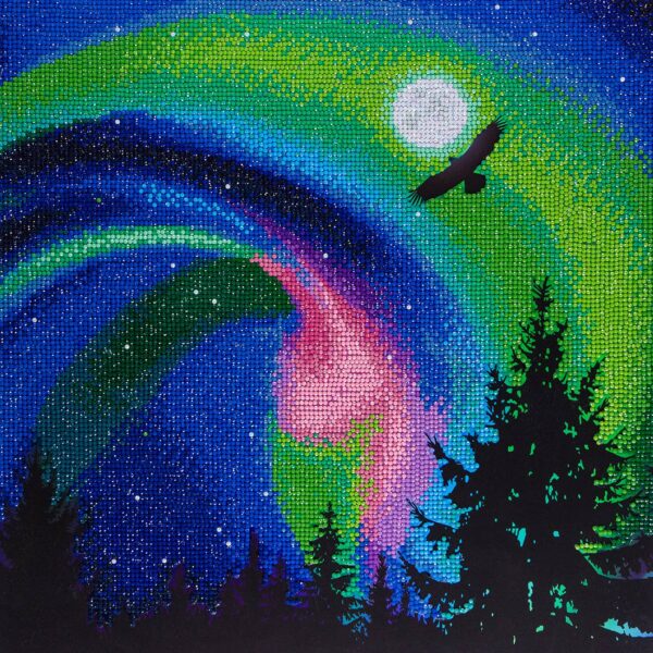 Diamond Arts-Aurora Eagle Diamond Art Kit Advanced: 01 Multi