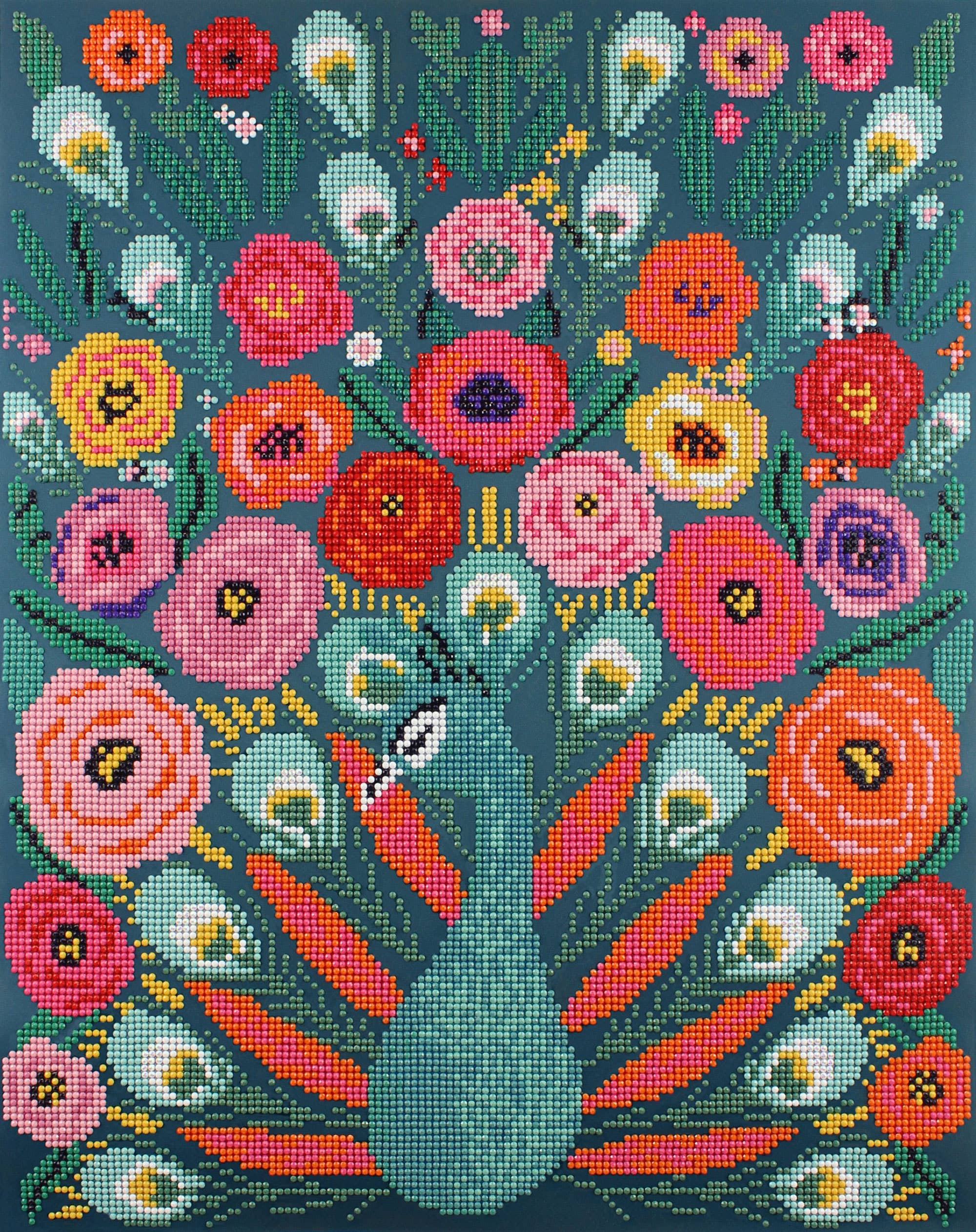 Fabulous Feathers Diamond Painting Kit: 01-Multi, 15.5" x 19.6"