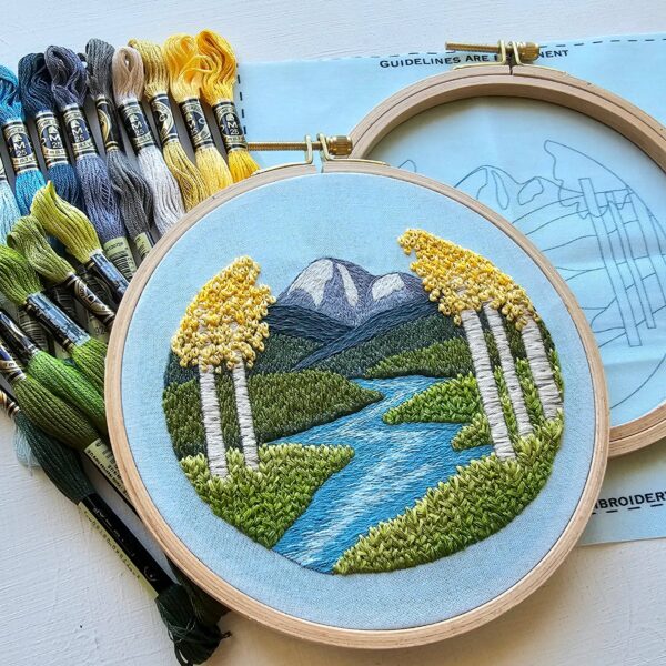 Aspen Vista Landscape Embroidery Kit