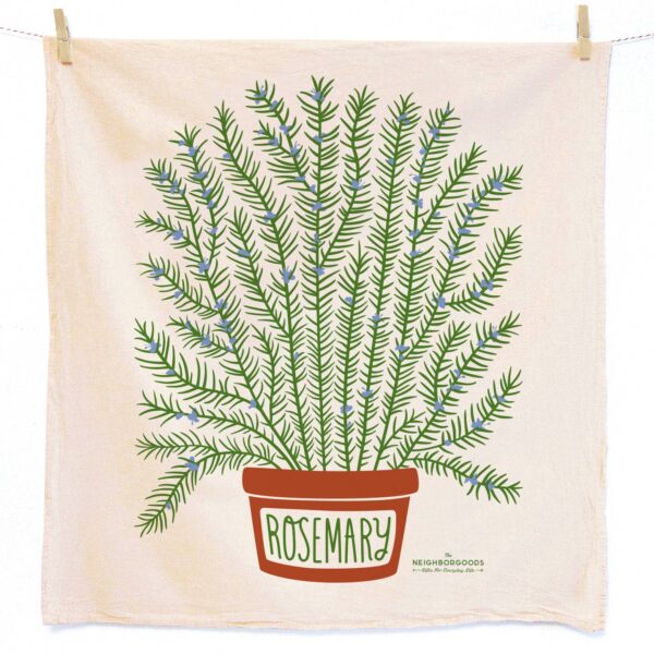 Fall Rosemary Tea Towel