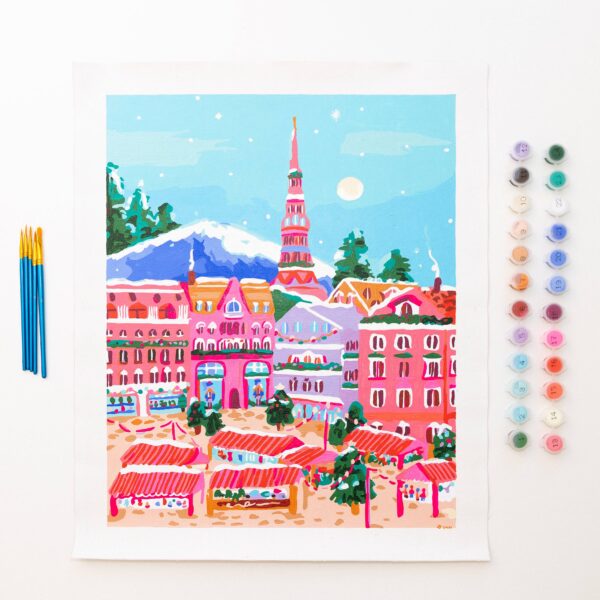 Winter Markets by Millie Illustrates Paint by Numbers Deluxe