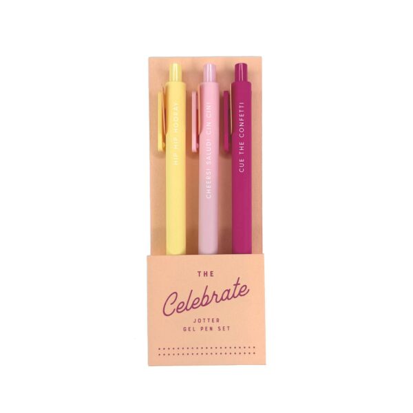 Celebrate Jotter Gel Pen : Set of 3