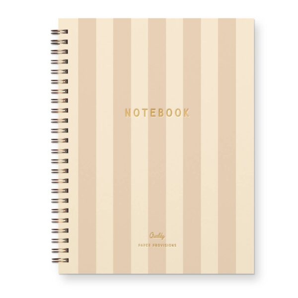 Striped Signature Journal: Lined Notebook: Golden Wheat