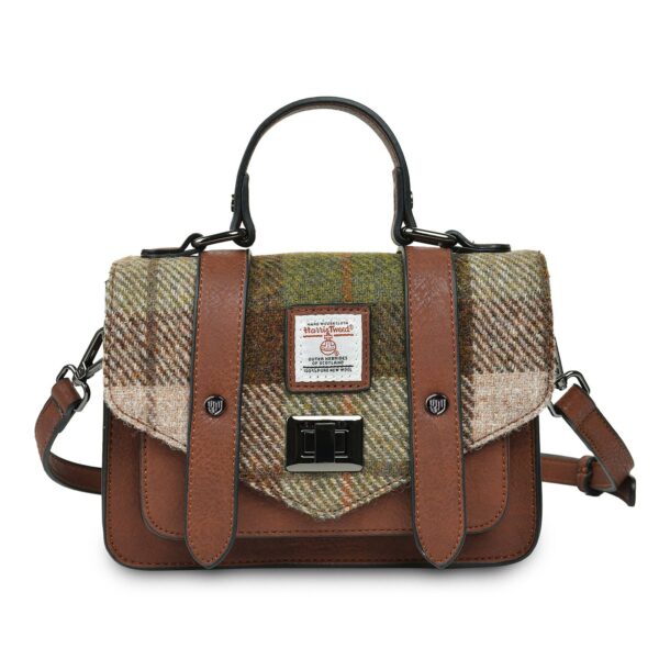 The Medium Satchel: Chestnut Tartan