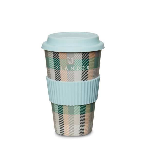 Islander Bamboo Coffee Cup: Islander Tartan