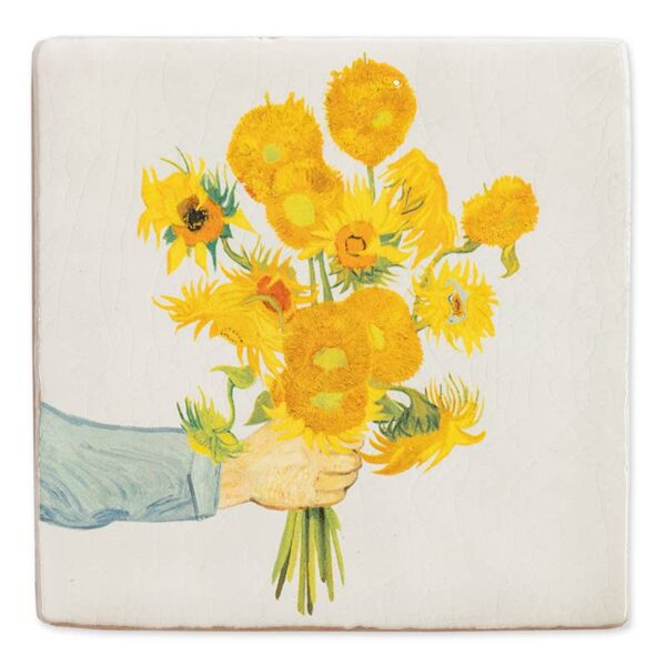 Sunflowers from me to you | StoryTiles art on tile: S