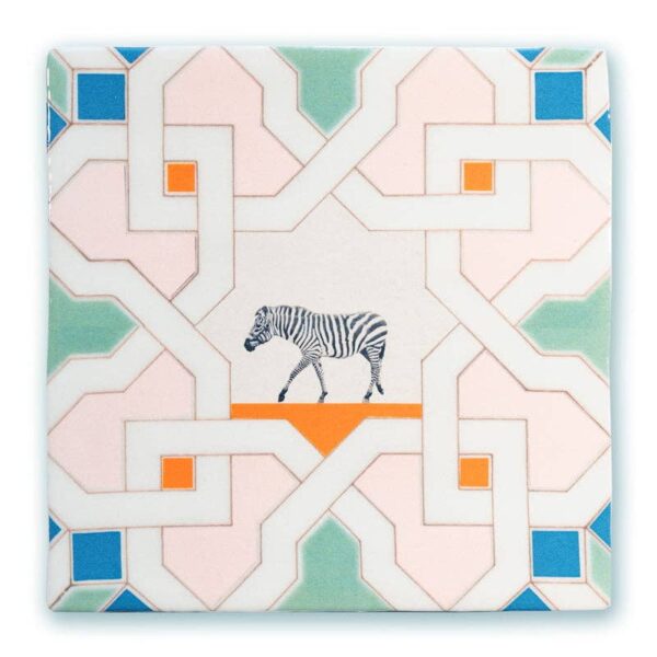 Spotted a zebra | StoryTiles art on tile: S