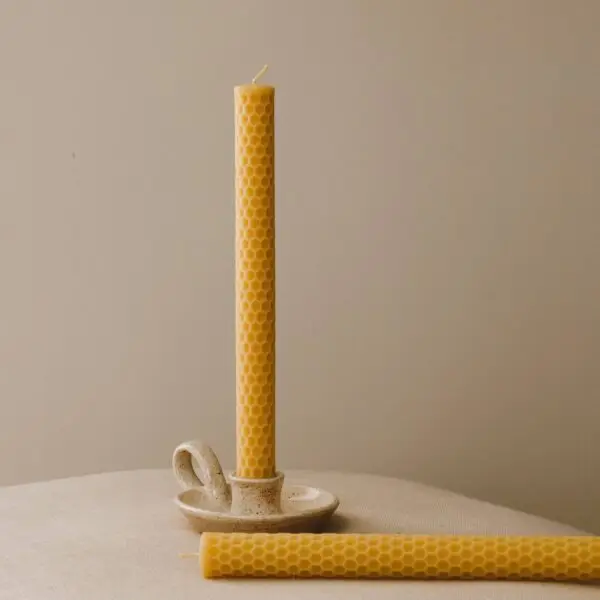 Goldrick Natural Living - Honeycomb Beeswax Dinner Candles