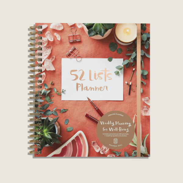 52 Lists Planner Undated 12-month Monthly/Weekly Spiralbound