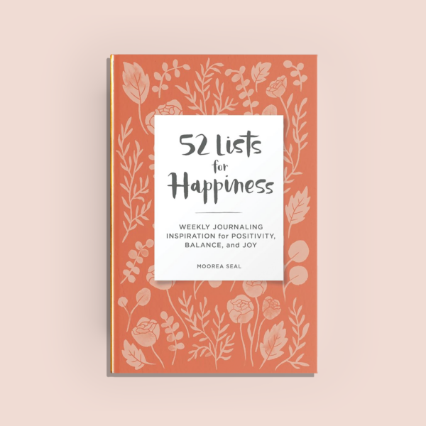 52 Lists for Happiness Journal (Floral Pattern Cover)